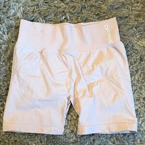 DRYNE High-Rise Bike Shorts in Pale Pink